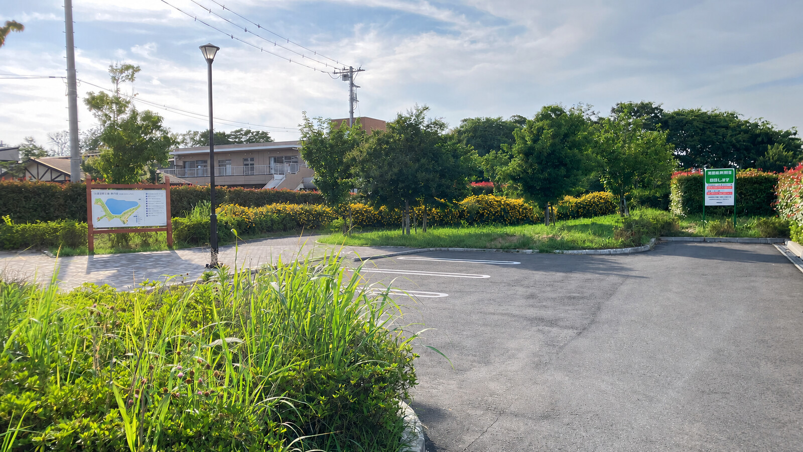 西部近隣公園の駐車場